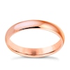 Thumbnail Image 1 of 18ct Rose Gold 3mm Heavy D Shape Ring