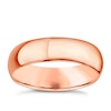 Thumbnail Image 0 of 18ct Rose Gold 5mm Heavy D Shape Ring