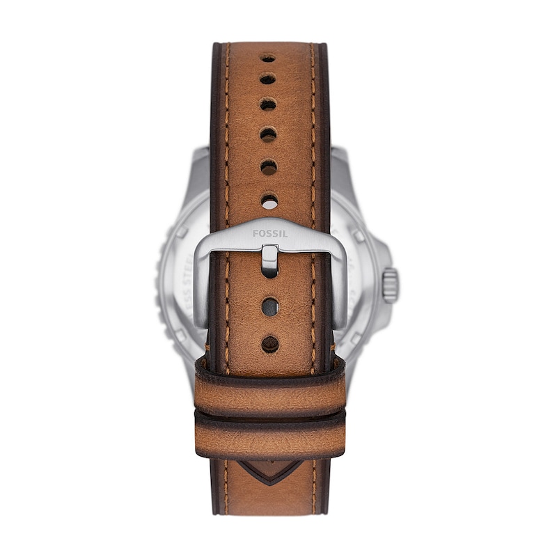 Main Image 3 of Fossil Blue Men's Tan Leather Strap Watch