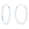 Thumbnail Image 1 of Sterling Silver Diamond Cut 18mm Sleeper Earrings