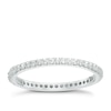 Thumbnail Image 0 of Sterling Silver Cubic Zirconia Set Full Eternity Ring Size L