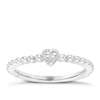 Thumbnail Image 1 of Sterling Silver Cubic Zirconia Heart Ring Size L