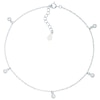 Thumbnail Image 1 of Sterling Silver Cubic Zirconia Set Anklet