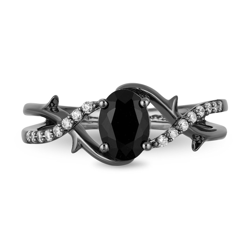 Main Image 3 of Enchanted Disney Fine Jewellery 0.10ct Diamond Maleficent Ring