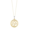 Thumbnail Image 1 of 9ct Yellow Gold Cubic Zirconia Family Tree Design Pendant