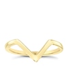Thumbnail Image 1 of 9ct Yellow Gold Plain Wishbone Ring