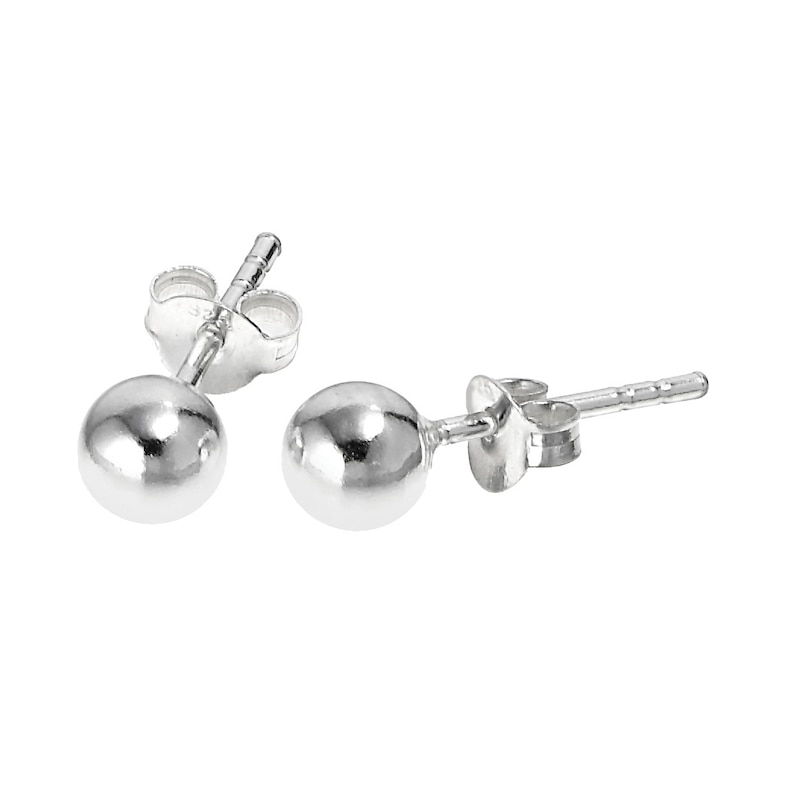 Main Image 1 of Sterling Silver 5mm Ball Stud Earrings