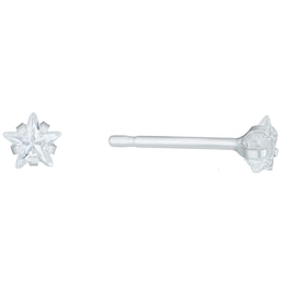 Children's Sterling Silver Cubic Zirconia 3mm Star Stud Earrings