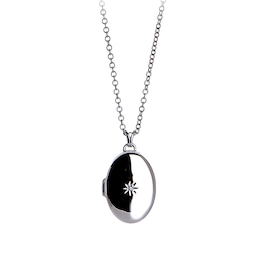 Hot Diamonds Sterling Silver Oval Locket Pendant