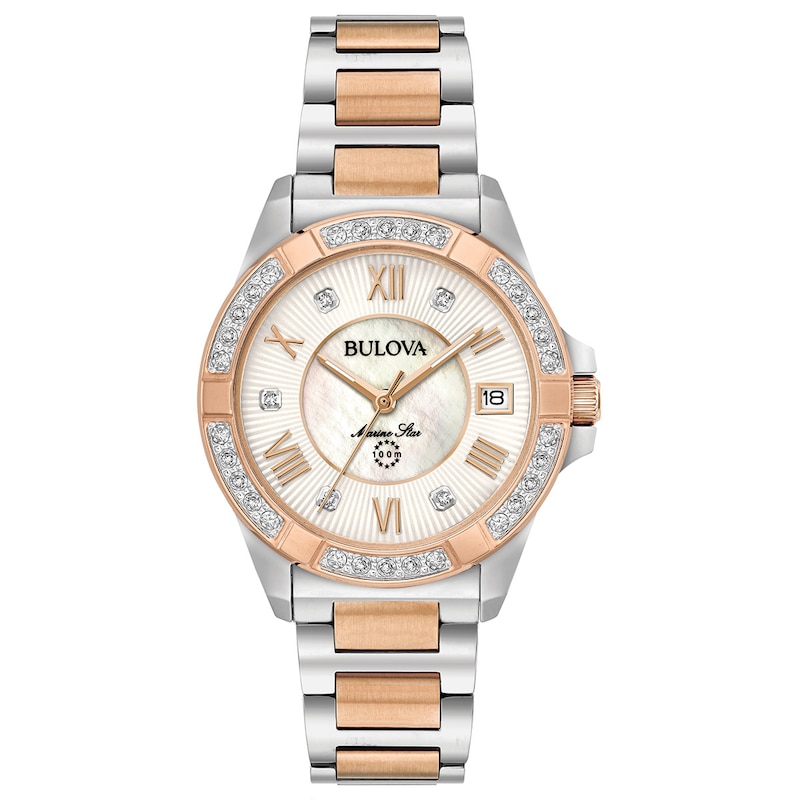 Bulova Marine Star Diamond Ladies' Two-Tone Bracelet Watch