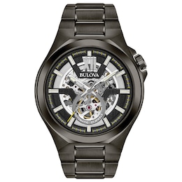 Bulova Maquina Automatic Men's Gunmetal Bracelet Watch