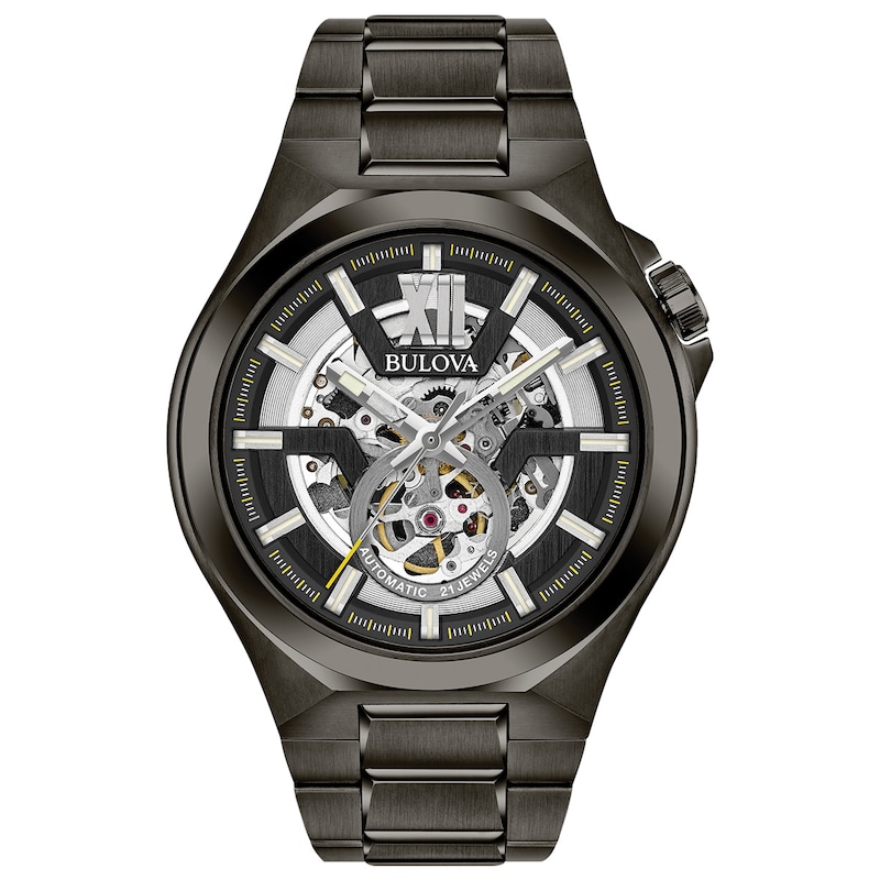 Main Image 1 of Bulova Maquina Automatic Men's Gunmetal Bracelet Watch