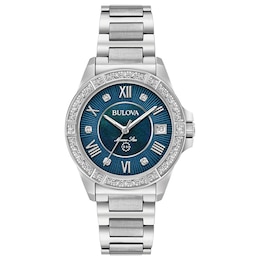 Bulova Ladies' Marine Star Diamond Steel Bracelet Watch