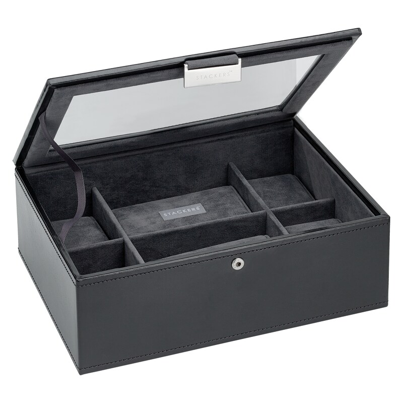 Main Image 1 of Black 8 Piece Watch Box