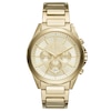 Armani Exchange Gold Tone Dial Gold-Plated Bracelet Watch