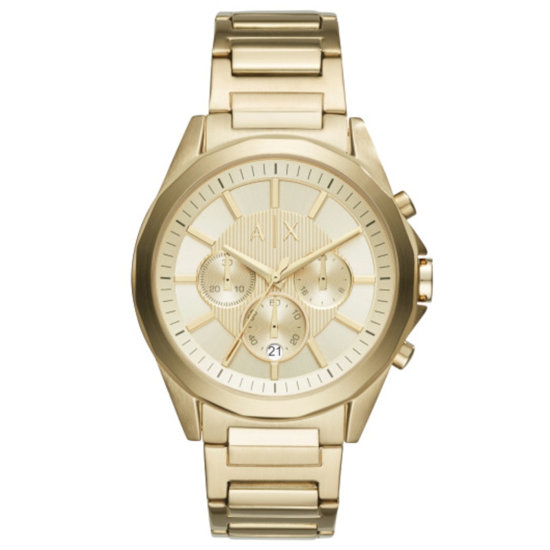 Main Image 1 of Armani Exchange Gold Tone Dial Gold-Plated Bracelet Watch