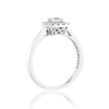 Thumbnail Image 1 of The Forever Diamond Platinum Halo 0.50ct Total Ring