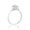 Thumbnail Image 2 of The Forever Diamond Platinum Halo 0.33ct Diamond Flower Ring