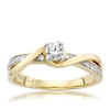 Thumbnail Image 0 of The Forever Diamond 18ct Yellow Gold 0.33ct Total Ring