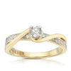 Thumbnail Image 1 of The Forever Diamond 18ct Yellow Gold 0.33ct Diamond Twist Ring