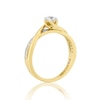 Thumbnail Image 1 of The Forever Diamond 18ct Yellow Gold 0.33ct Total Ring