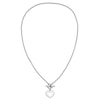 Thumbnail Image 1 of Tommy Hilfiger Stainless Steel Heart Toggle Necklace