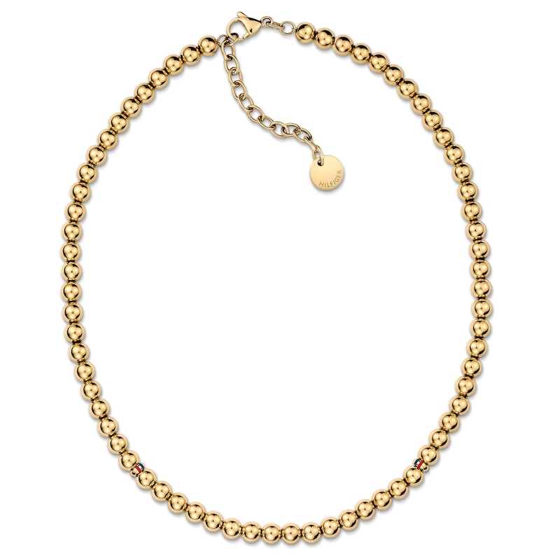 Main Image 1 of Tommy Hilfiger 18 inches Gold Plated Beaded Necklace