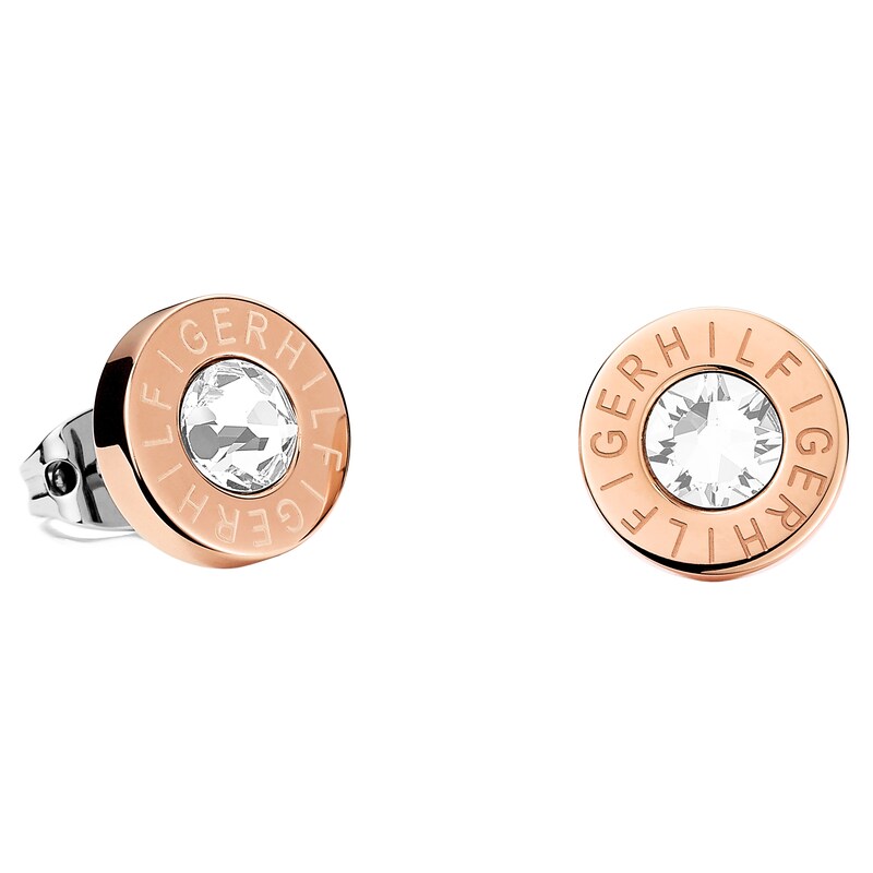 Main Image 1 of Tommy Hilfiger Rose Gold Plated Stud Earrings