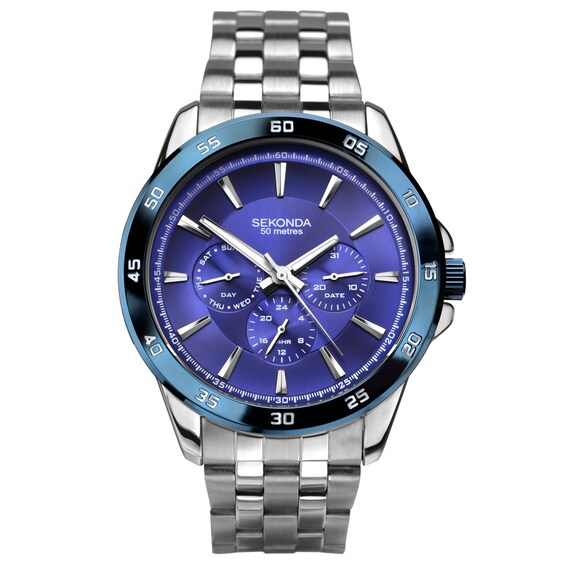 Sekonda Force Chronograph Mens Stainless Steel Bracelet Watc