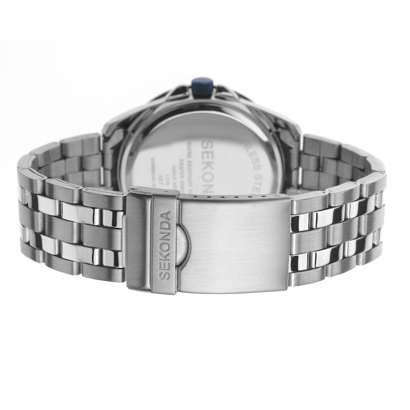 Main Image 5 of Sekonda Men’s Force Blue Chronograph Dial Silver Stainless Steel Bracelet Watch