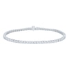 Thumbnail Image 1 of Sterling Silver 0.10ct Diamond Tennis Bracelet