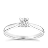 Thumbnail Image 1 of 9ct White Gold 0.25ct Diamond Solitare Ring