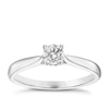 Thumbnail Image 1 of Engagement Ring 9ct White Gold Solitaire 0.30ct Diamond Ring
