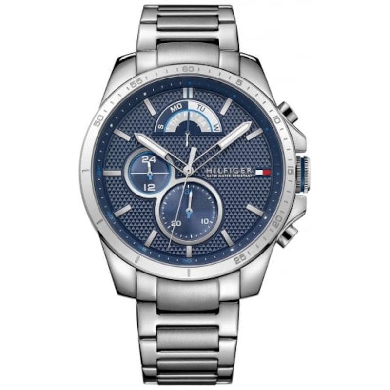 Tommy Hilfiger Men's Blue Dial Stainless Steel Bracelet Watch