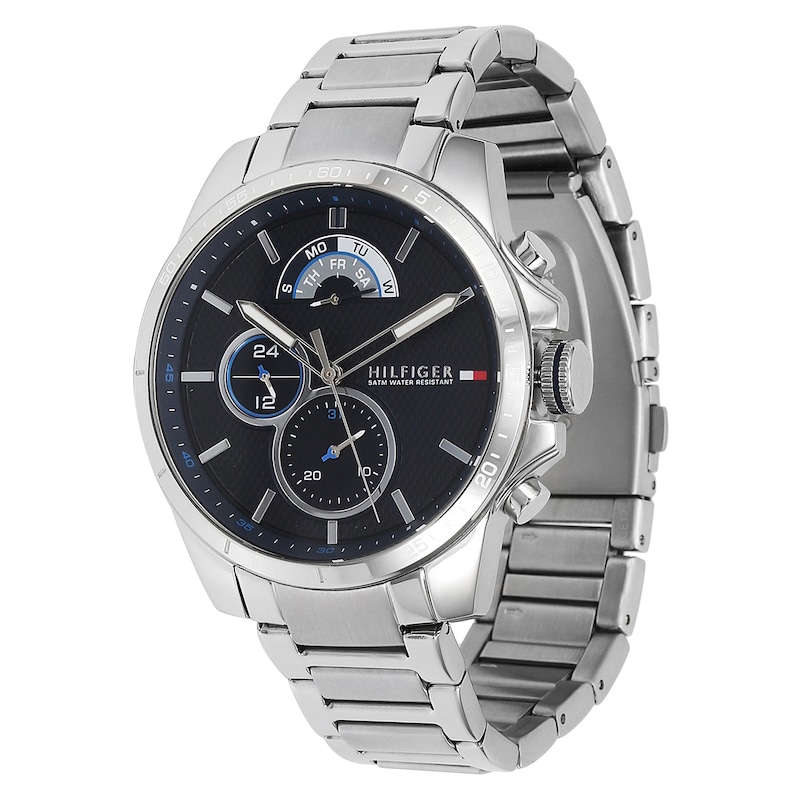 Tommy Hilfiger Men's Blue Dial Stainless Steel Bracelet Watch | H.Samuel