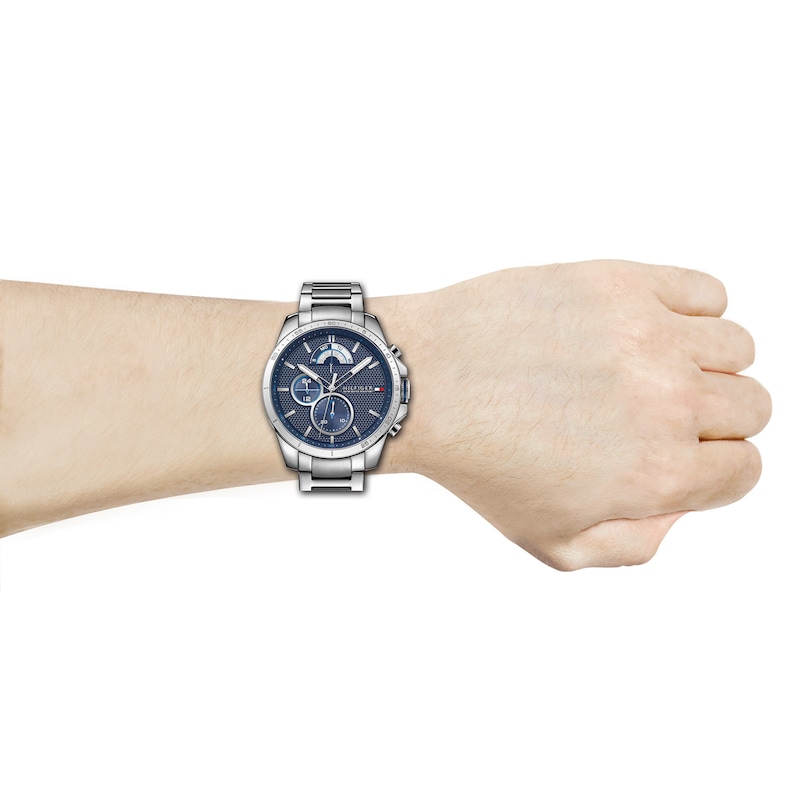 Main Image 4 of Tommy Hilfiger Men's Blue Dial Stainless Steel Bracelet Watch
