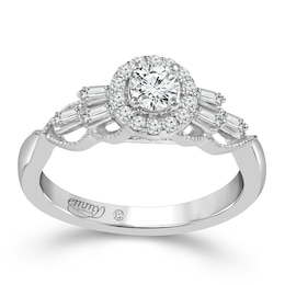 Emmy London 18ct White Gold 0.50ct Diamond Halo Ring