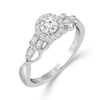 Thumbnail Image 3 of Emmy London 18ct White Gold 0.50ct Diamond Halo Ring