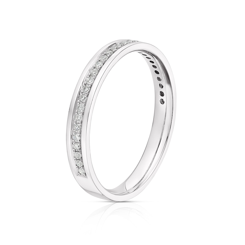 9ct White Gold 0.15ct Diamond Wedding Ring