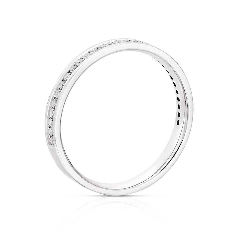 9ct White Gold 0.15ct Diamond Wedding Ring