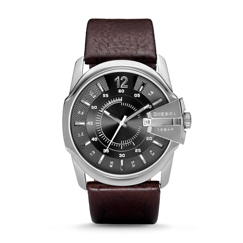 Main Image 1 of Diesel Master Chief Men's Brown Leather Strap Watch
