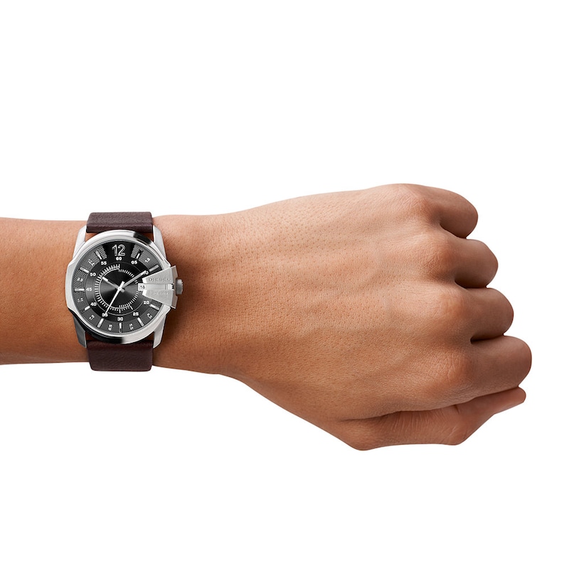 Main Image 5 of Diesel Master Chief Men's Brown Leather Strap Watch