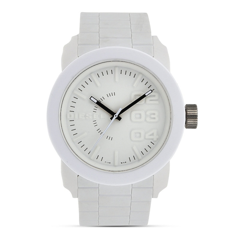 Main Image 2 of Diesel Double Down Men's White Silicone Strap Watch