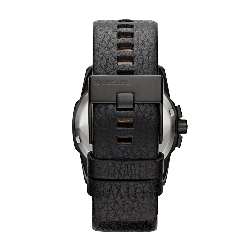 Main Image 5 of Diesel Master Chief Men's Black Leather Strap Watch