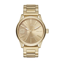 Diesel Rasp Men's Gold Tone Bracelet Watch