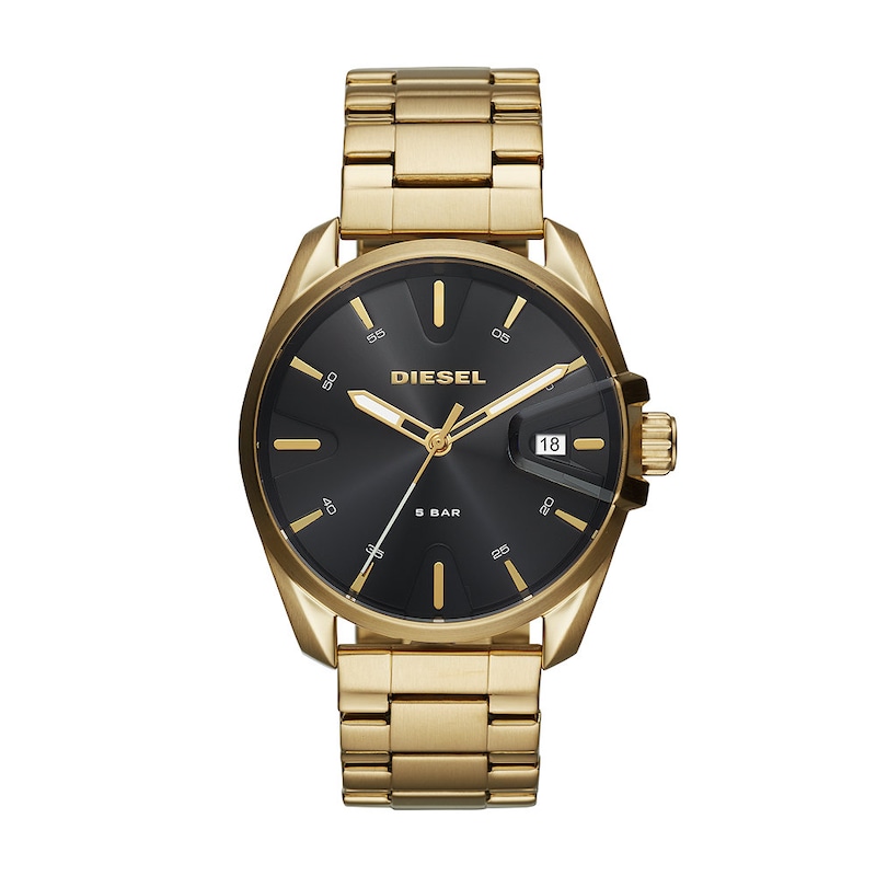 Diesel MS9 Men's Yellow Gold Tone Bracelet Watch