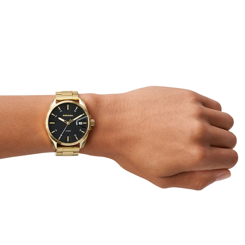 Diesel MS9 Men's Yellow Gold Tone Bracelet Watch