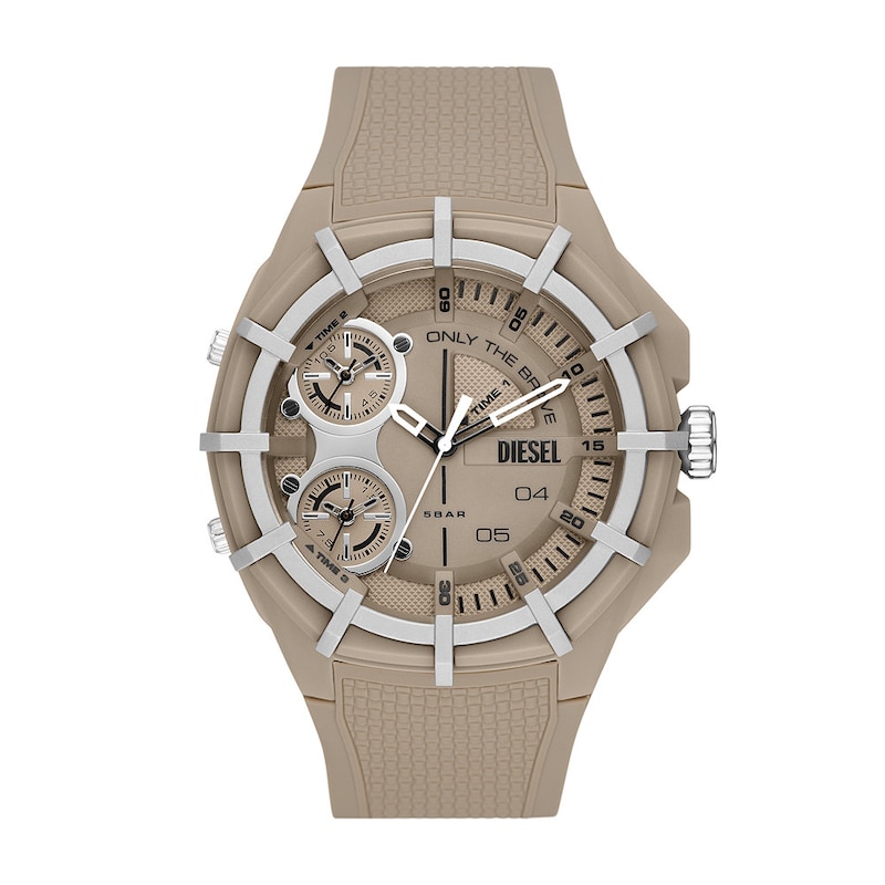 Main Image 1 of Diesel Framed Men's Brown Silicone Strap Watch