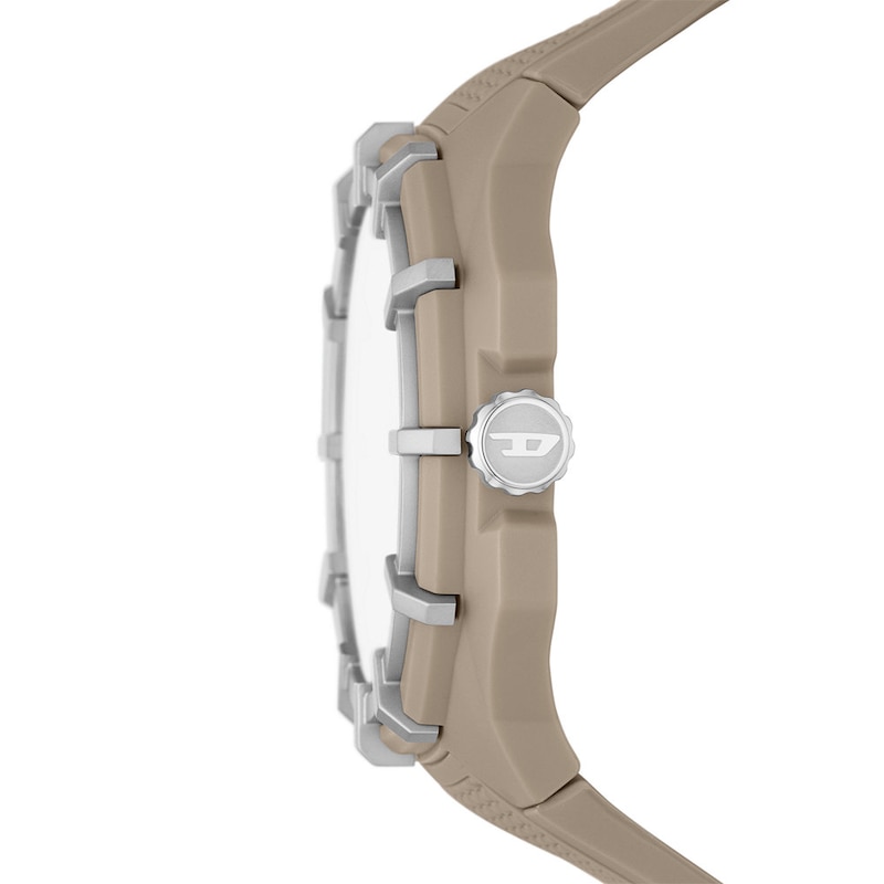 Diesel Framed Men's Brown Silicone Strap Watch