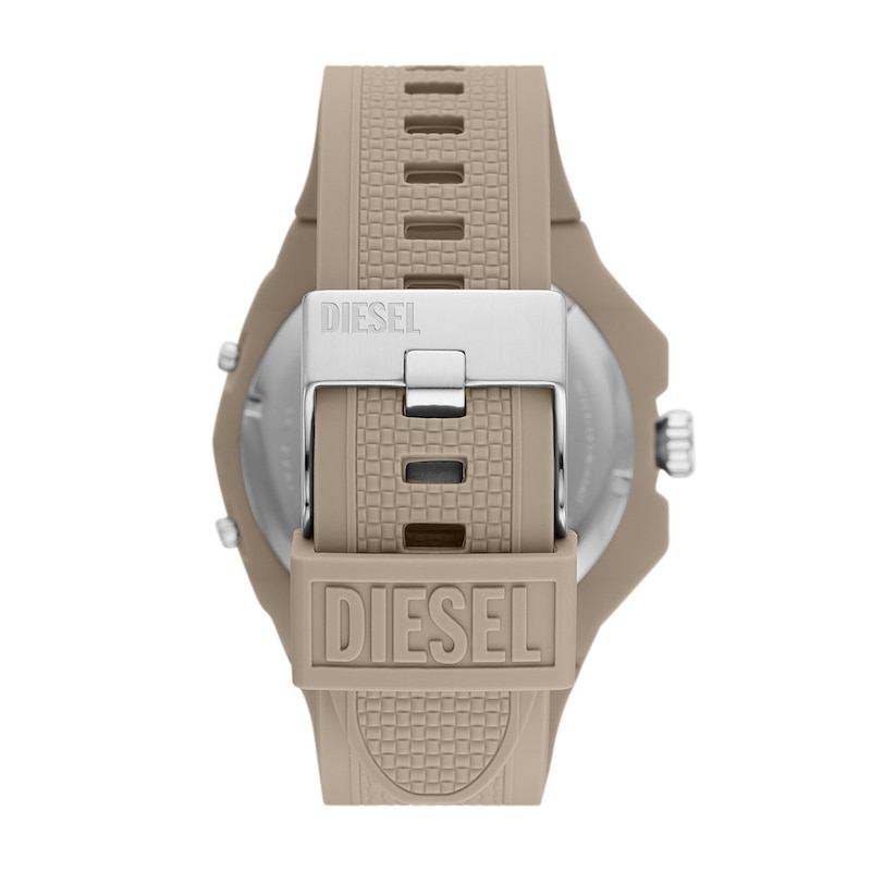 Diesel Framed Men's Brown Silicone Strap Watch